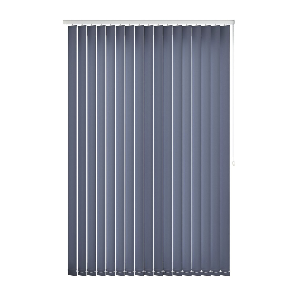 Indigo: The Fabric Box Vertical Blinds Splash Indigo