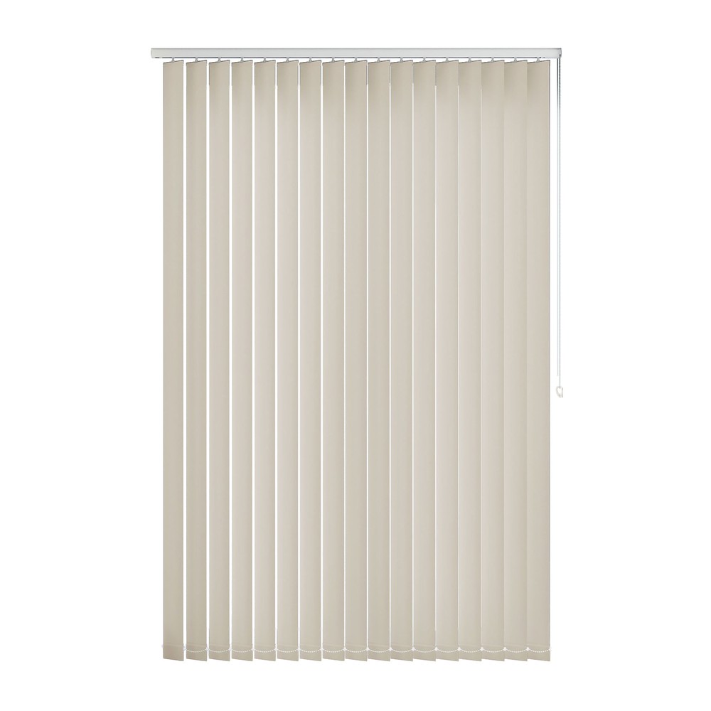 Oyster: The Fabric Box Vertical Blinds Bella Oyster