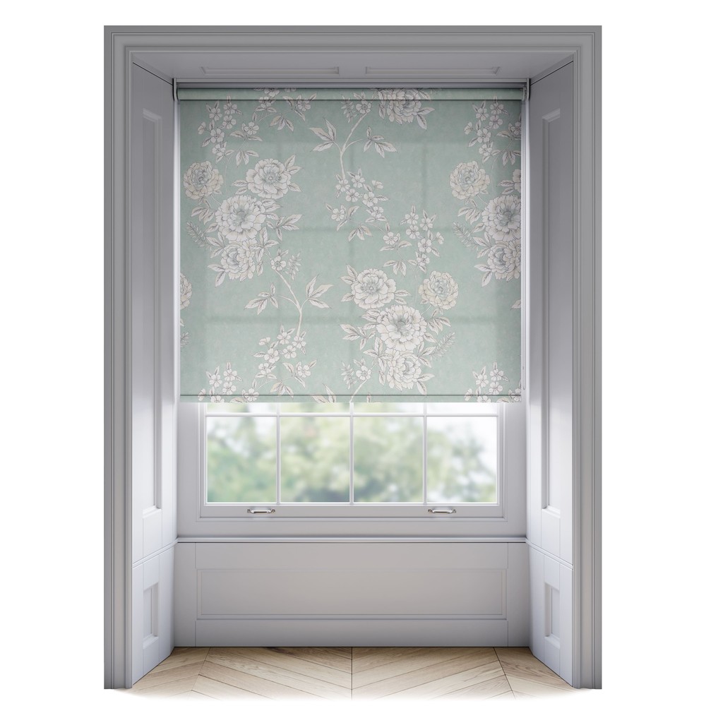 Duck Egg: The Fabric Box Roller Tallulah Duck Egg 1