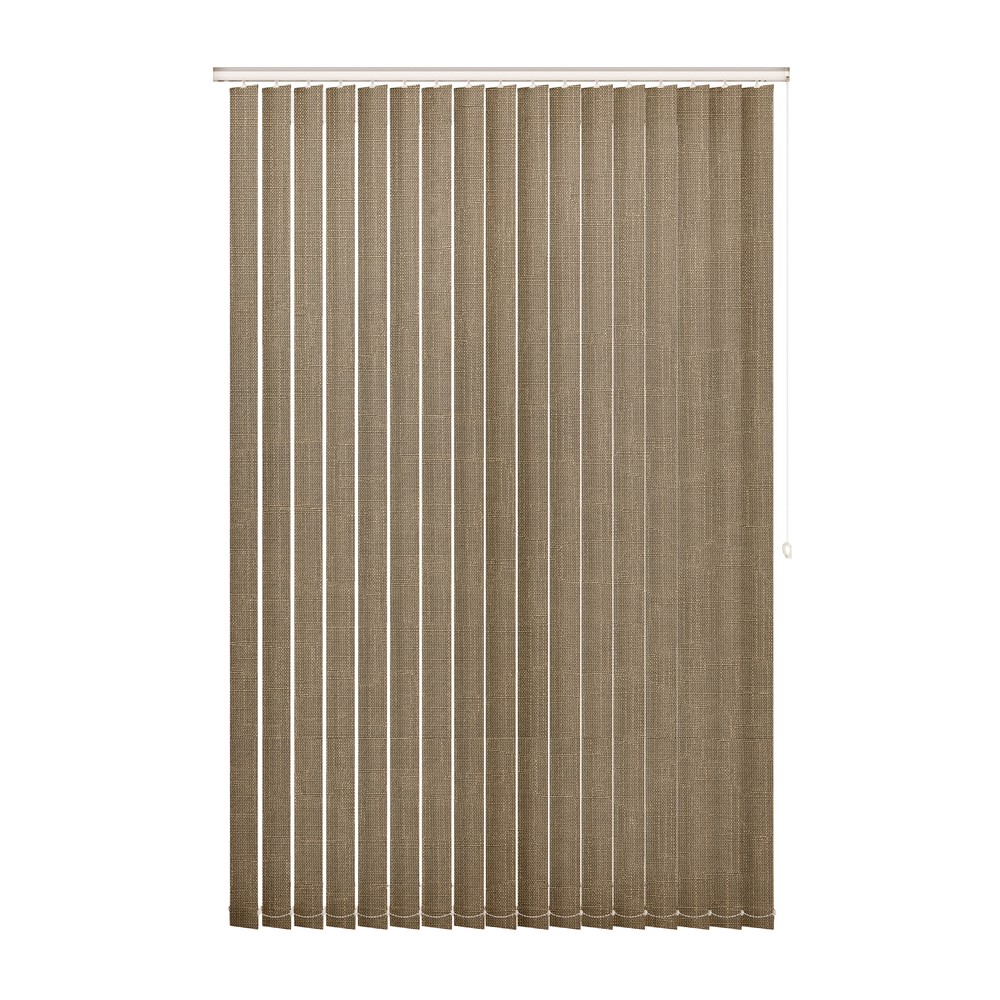 Truffle: The Fabric Box Vertical Blinds Bexley Truffle