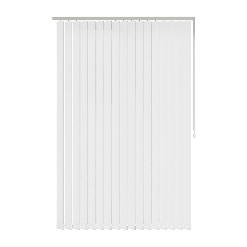 White: The Fabric Box Vertical Blinds Kobe White