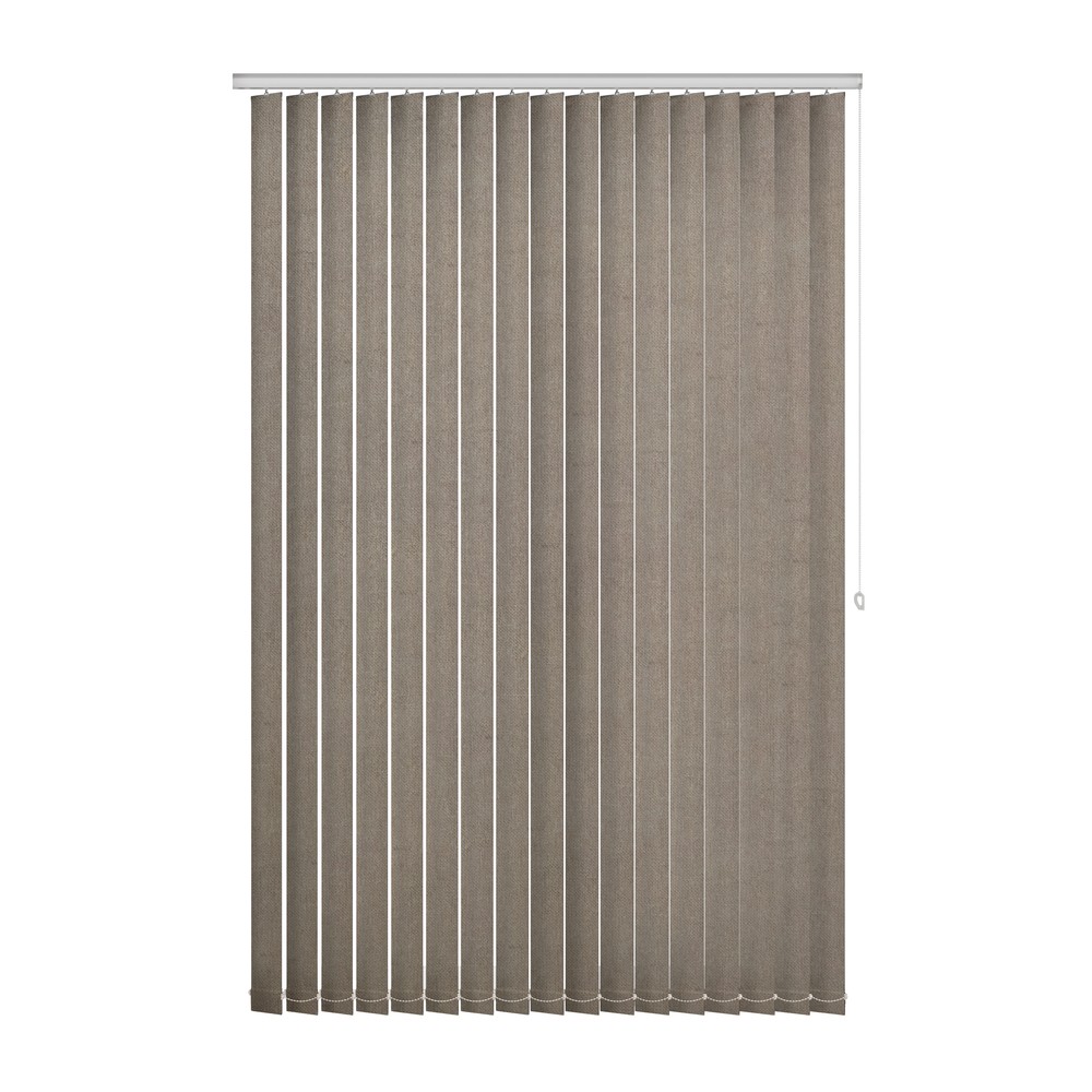 Dusk: The Fabric Box Vertical Blinds Hanson Dusk