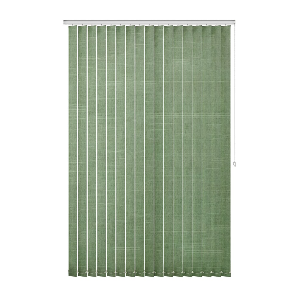 Fern: The Fabric Box Vertical Blinds Hayworth Fern