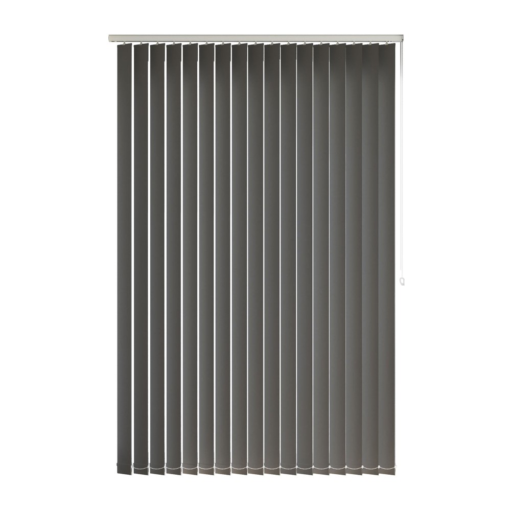 Pewter: The Fabric Box Vertical Blinds Sirocco Pewter