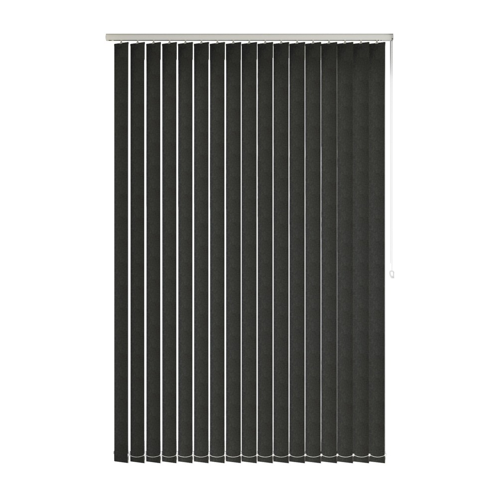 Graphite: The Fabric Box Vertical Blinds Soma Graphite
