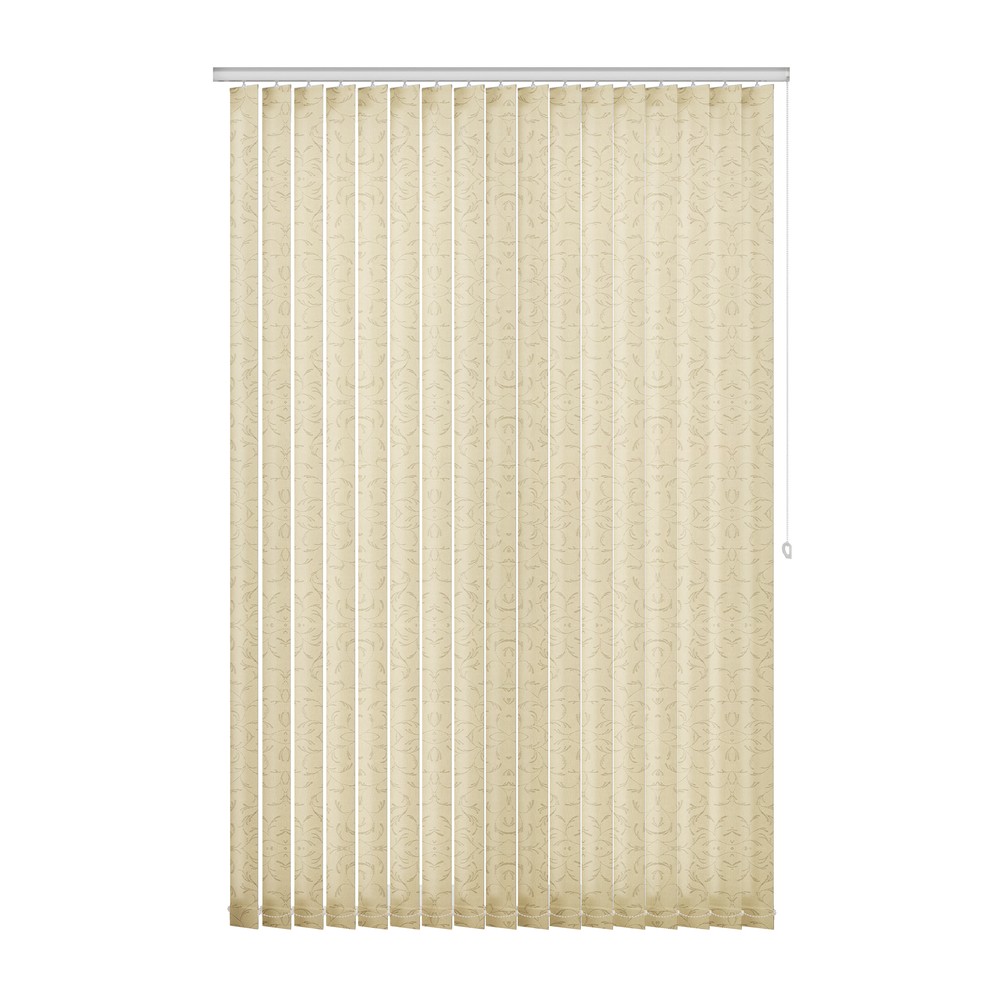 Linen: The Fabric Box Vertical Blinds Fleur Linen