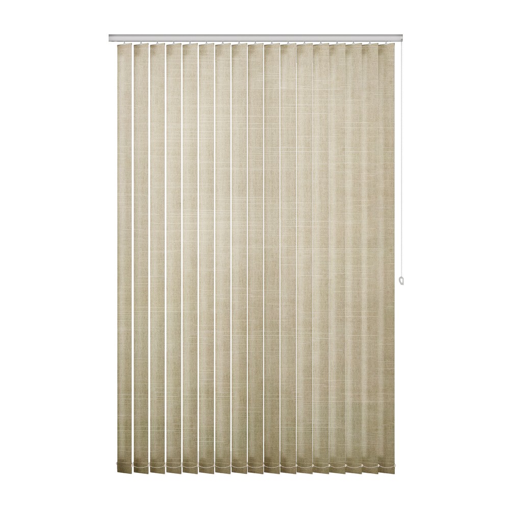 Warmth: The Fabric Box Vertical Blinds Hayden Warmth