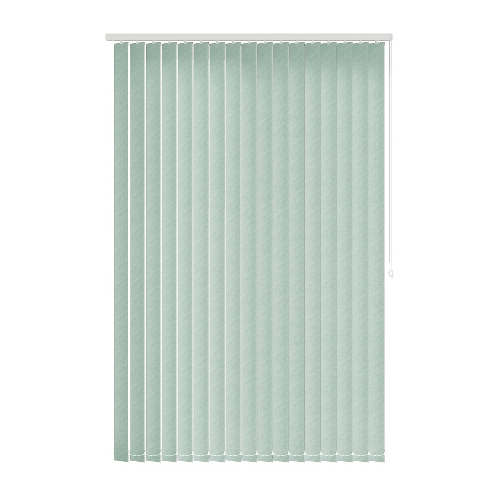 Willow: The Fabric Box Vertical Blinds Linden Willow