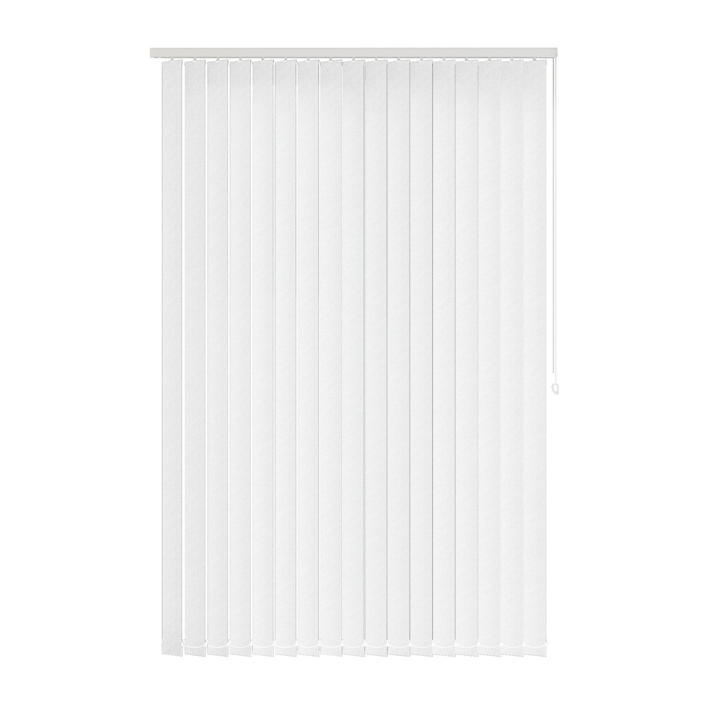 Snowdrop: The Fabric Box Vertical Blinds Linden Snowdrop