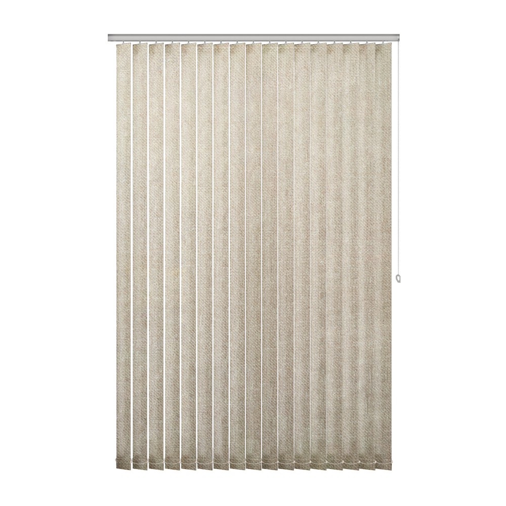 Sand: The Fabric Box Vertical Blinds Henlow Sand