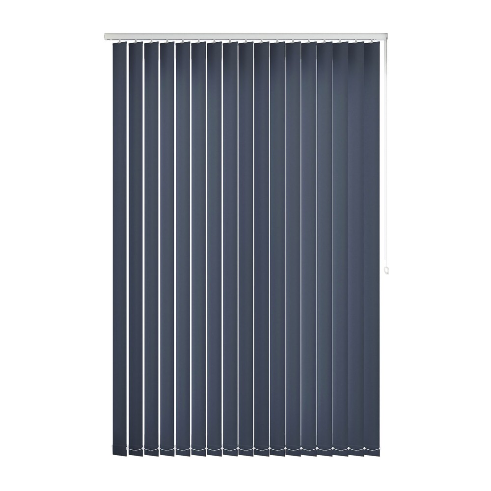 Indigo: The Fabric Box Vertical Blinds Bella Indigo