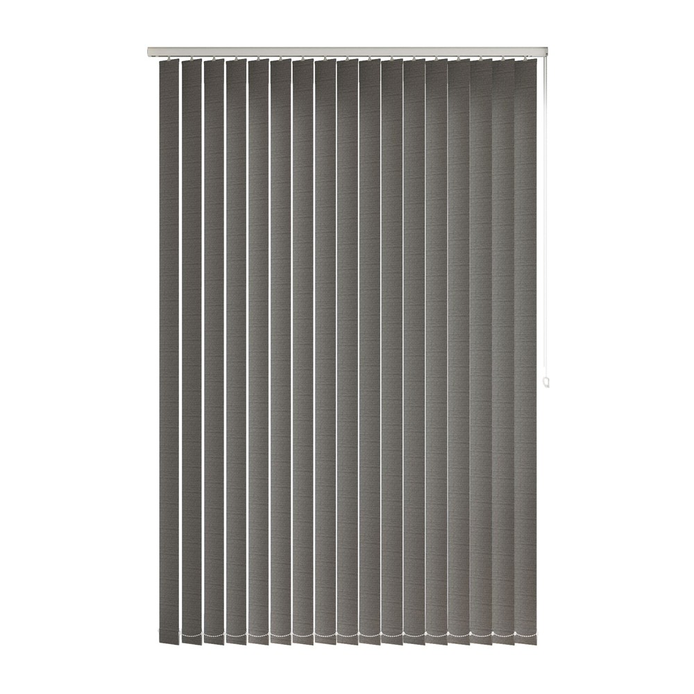 Steel: The Fabric Box Vertical Blinds Plaza Steel