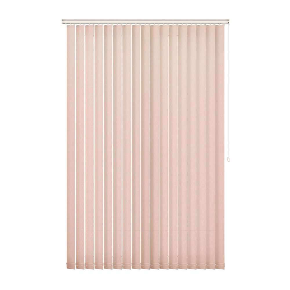 Blush: The Fabric Box Vertical Blinds Bexley Blush