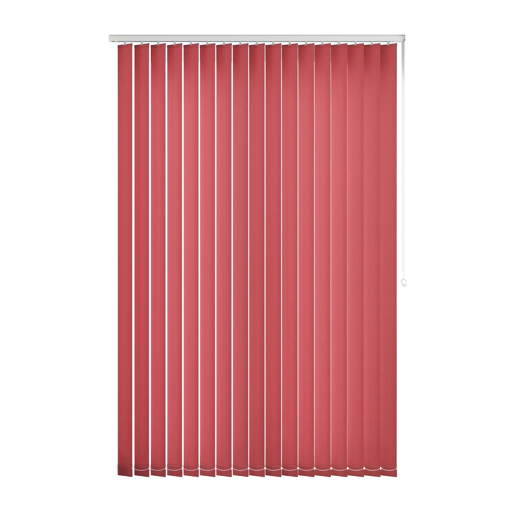 Scarlett: The Fabric Box Vertical Blinds Splash Scarlett