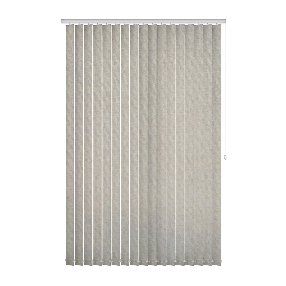 Sand: The Fabric Box Vertical Blinds Hanson Sand