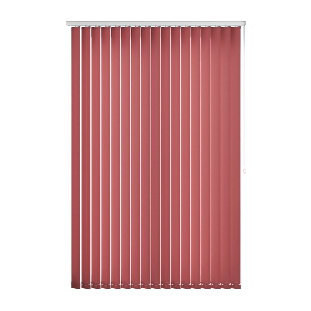 Ruby: The Fabric Box Vertical Blinds Splash Ruby