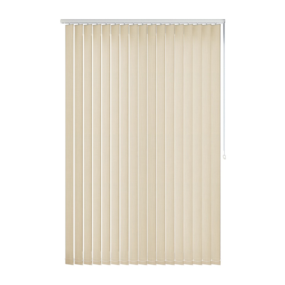 Creme: The Fabric Box Vertical Blinds Bexley Creme