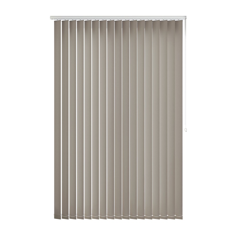 Taupe: The Fabric Box Vertical Blinds Bella Taupe
